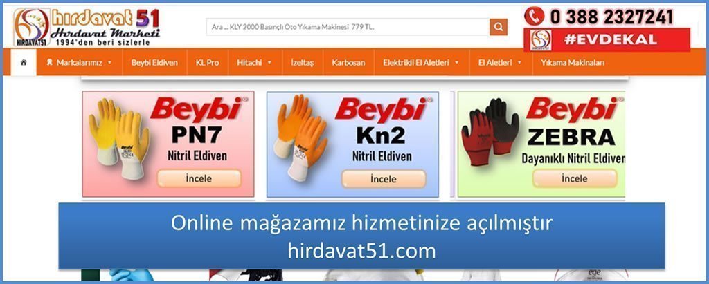 Hırdavat51.com bir Özden Ticaret (NİĞDE) kuruluşudur.